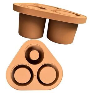 2 Pack Bundle Silicone Ice Cube Tray For Tumbler